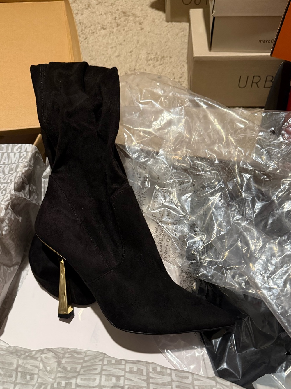 Steve Madden VENUSS Black Over The Knee Boots Size 9.5 NIB